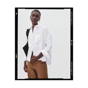 Everlane Boxy Oxford in White